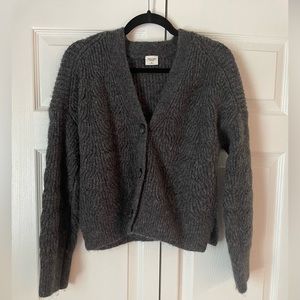 Grey Cropped Abercrombie Sweater